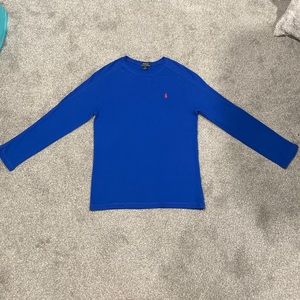 Kids Ralph Lauren Polo Thermal Size xl Blue with orange pony